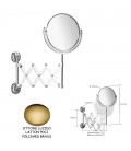 MAGNIFYING MIRROR 5X L110 POLISHED BRASS
