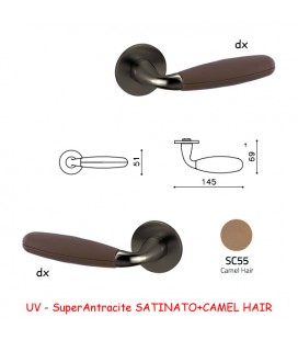 DEMI POIGNEE CHELSEA SuperAnthracite MAT+CAMEL HAIR