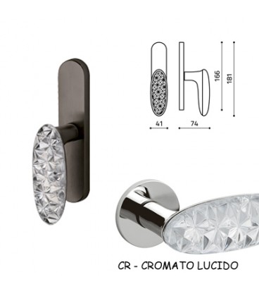 CREMONESE CRYSTAL DIAMOND CROMO LUCIDO+VETRO