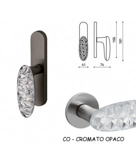 CREMONESE CRYSTAL DIAMOND CROMO SATINATO+VETRO